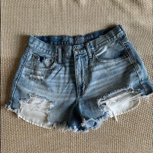 AEO Distressed Jean Shorts